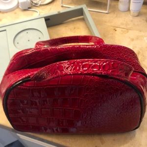 Red makeup/travel bag